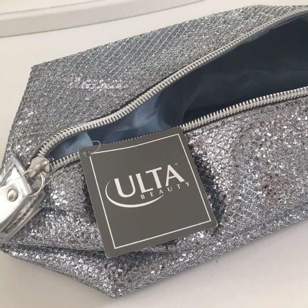 Glitter / Silver ULTA Makeup Bag (NWT)